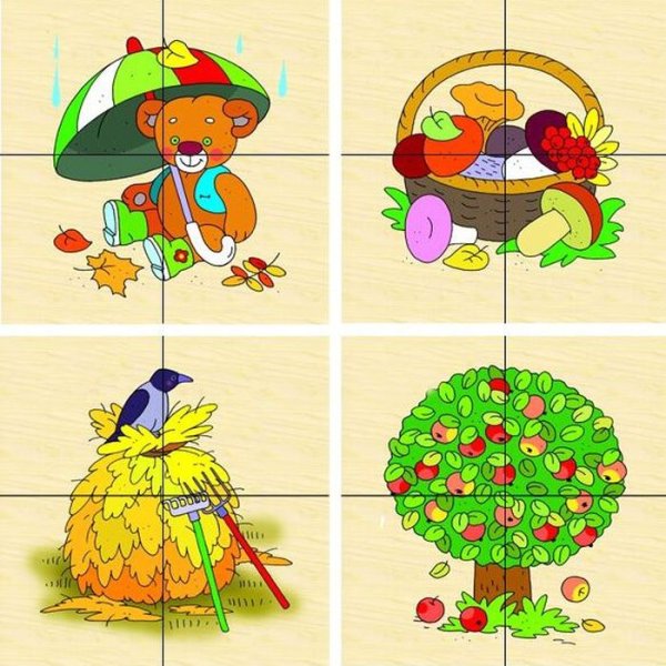 Игровое лото времена года