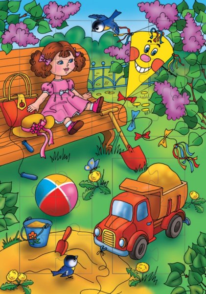 Пазлы Весна для дошкольников