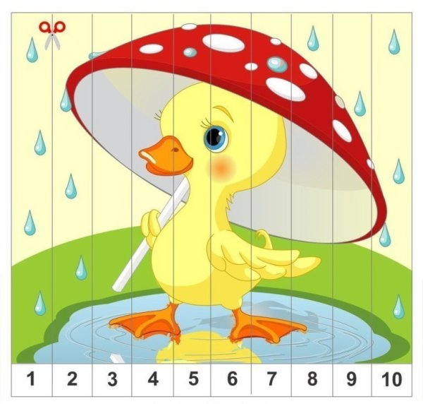 Осенний пазл для малышей