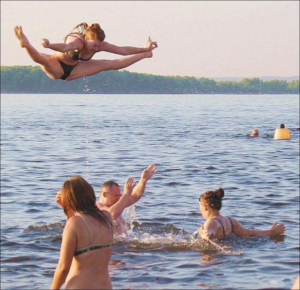 Приколы на пляже
