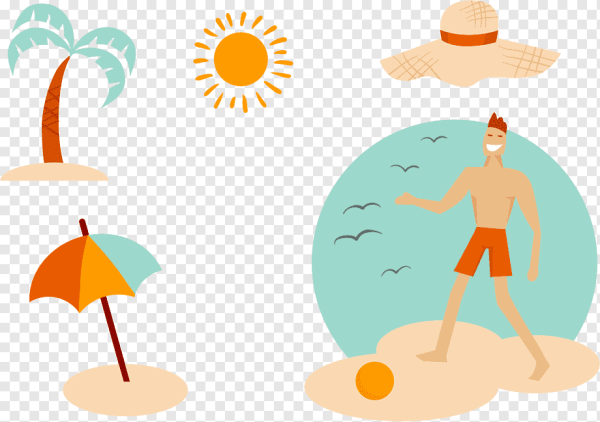 Пляж Векторная иллюстрация