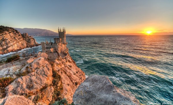 Крым закат Ласточкино гнездо