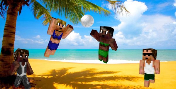Лето картинка на майнкрафт с человека