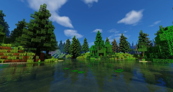 Лес из МАЙНКРАФТА