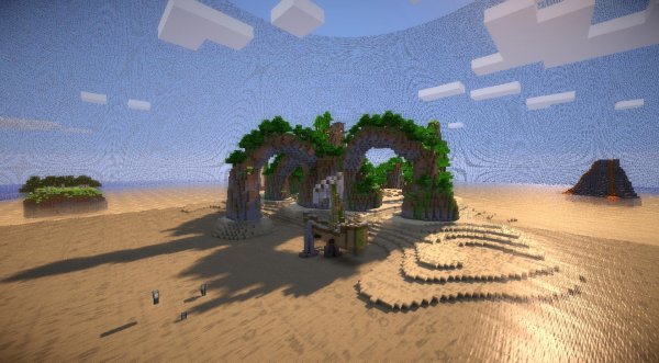 Красивый пляж в МАЙНКРАФТЕ