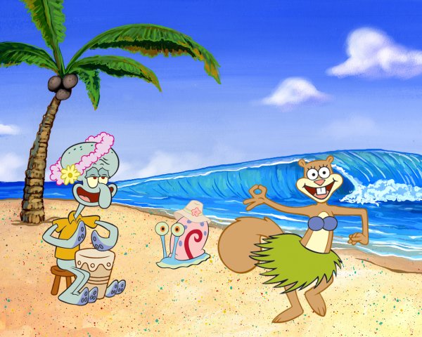 Sandy Сквидвард Spongebob