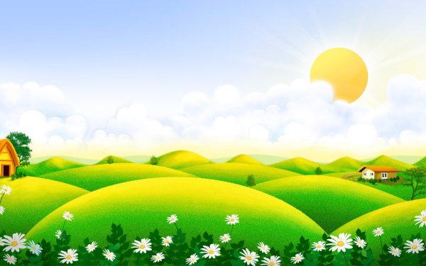 Мультяшный пейзаж