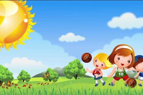 Детский лагерь рисунок