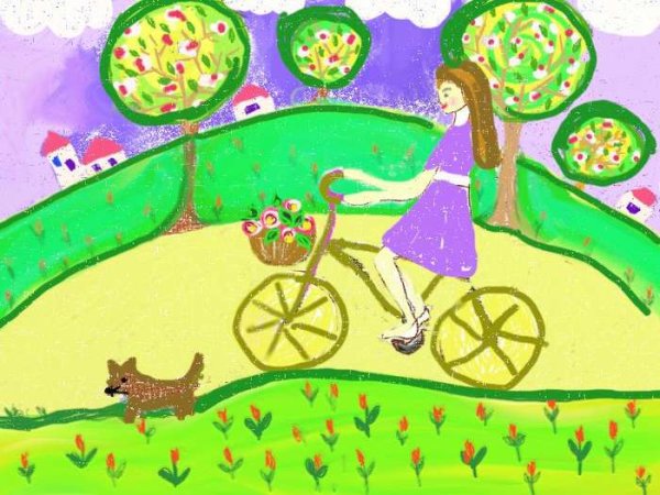 Рисунок на тему летние каникулы