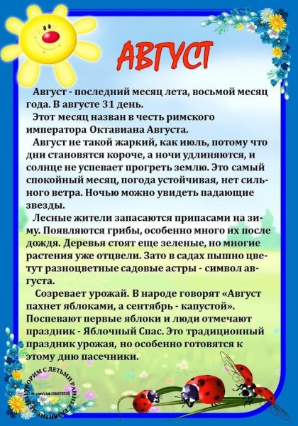 Папка раскладушка лето для детского сада