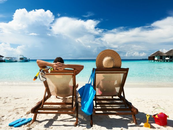 Самолет море