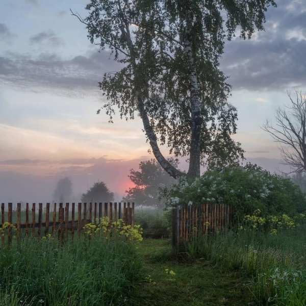 Рассвет в деревне
