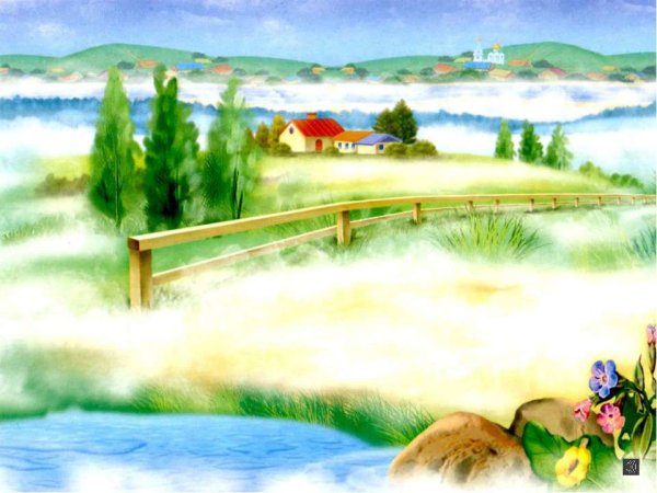 Радуга на грозовом небе