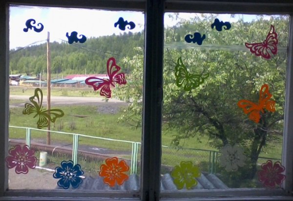 Украшение окон лето