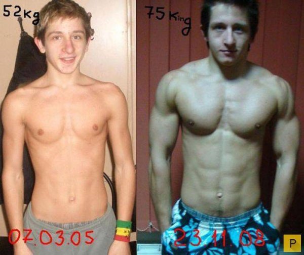 До и после качалки