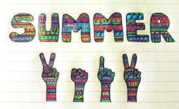 Рисунки для срисовки про лето прикольные