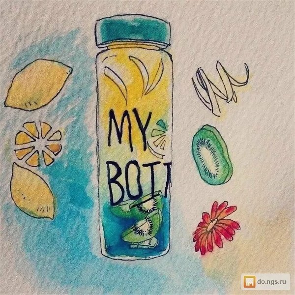 Летние рисунки в скетчбуке