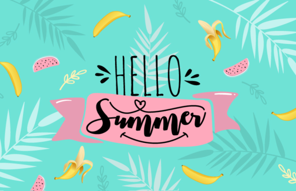 Плакат привет лето