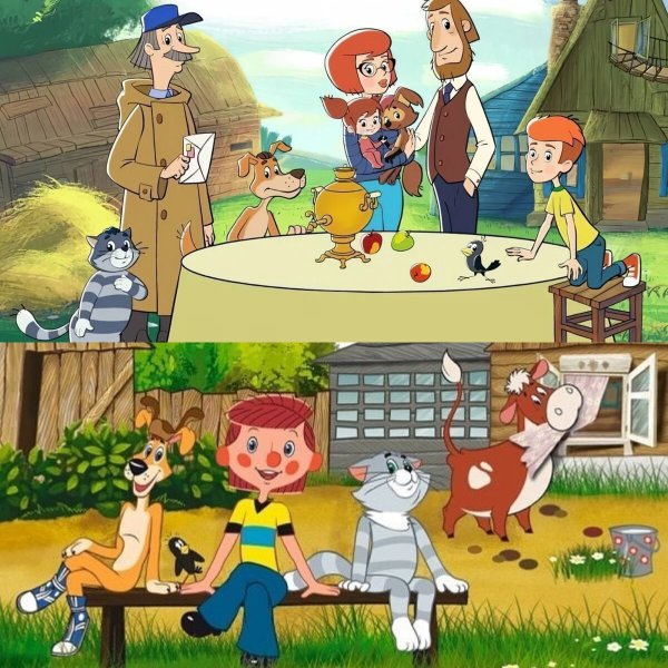 Трое из Простоквашино мультфильм 1978