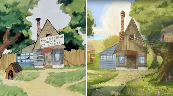 Матроскин и шарик за столом