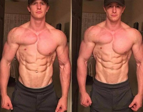 Месяц занятий на турнике до и после