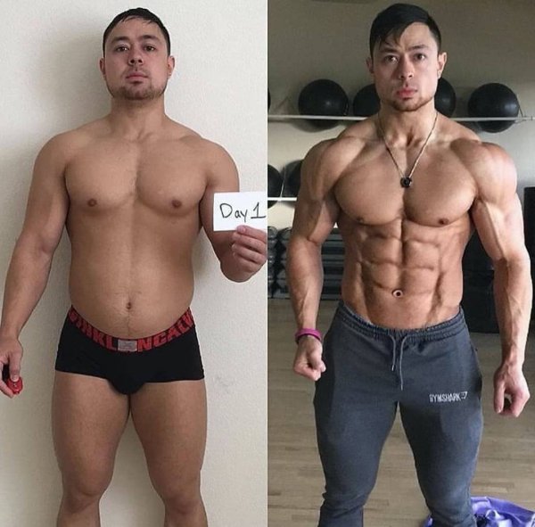 Тело мужчины без стероидов