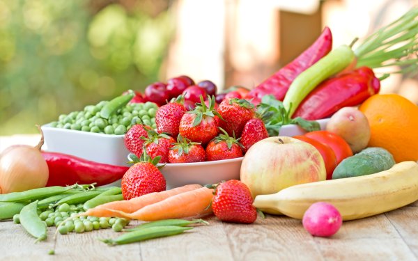 Красивые овощи и фрукты