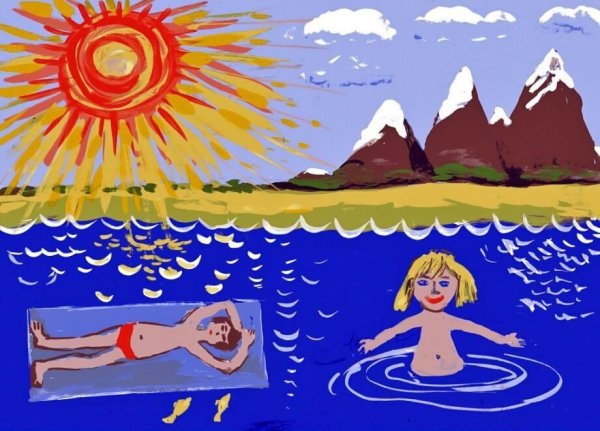 Рисунок лето для детей