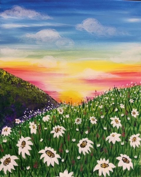 Рисование летний пейзаж