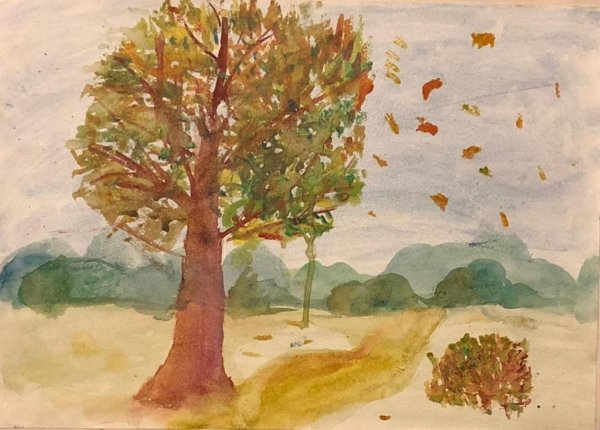 Рисование конец лета