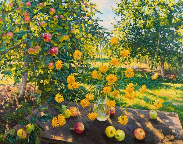 Евгений Муковнин художник яблоки