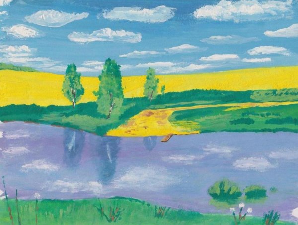 Лето акварель