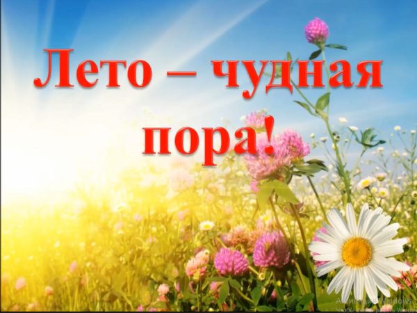 Лето чудная пора