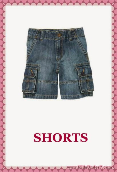 Карточки одежды для детского сада