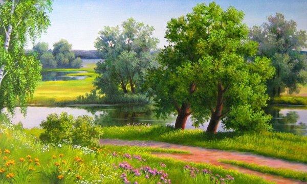 Художник Самарская Елена Михайловна березы