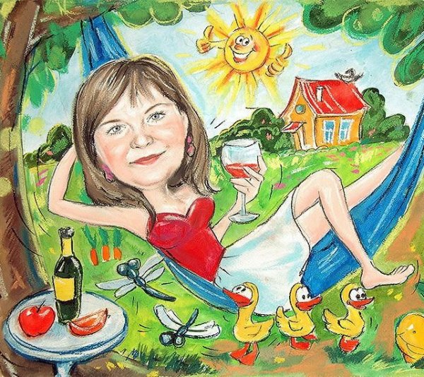 Огород карикатура