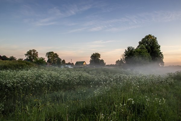 Утренний пейзаж деревня Герасимов