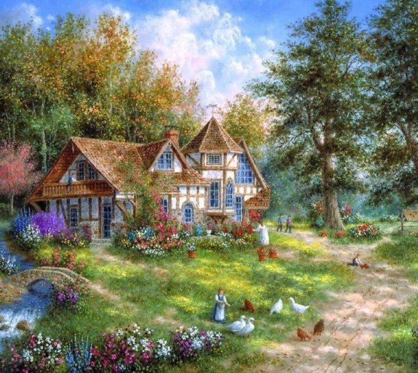 Пейзаж деревни