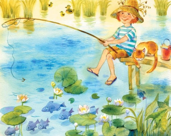 Стихи Агнии Барто любитель рыболов