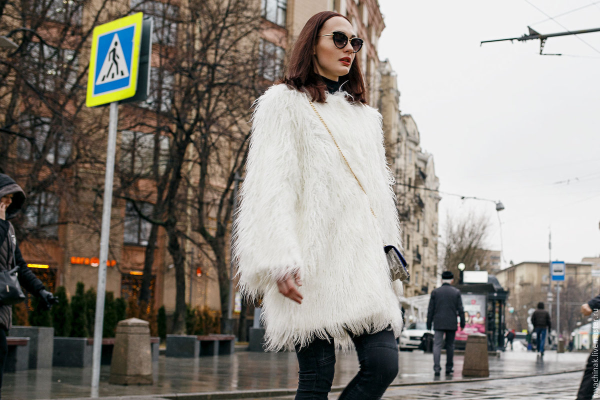 Шуба Unreal fur Coat белая