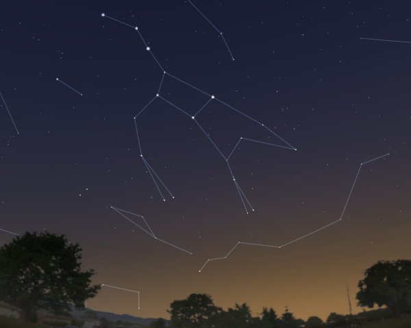 Созвездие ковш большой медведицы осенью