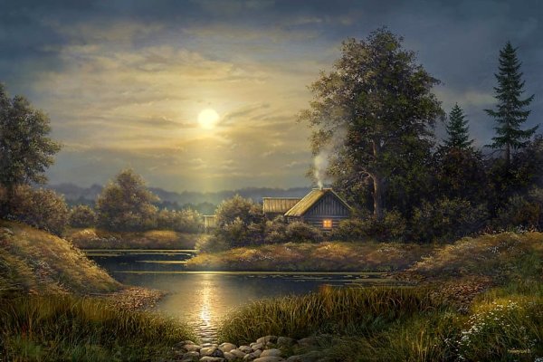 Художник Валерий Ниминущий картины деревня лето