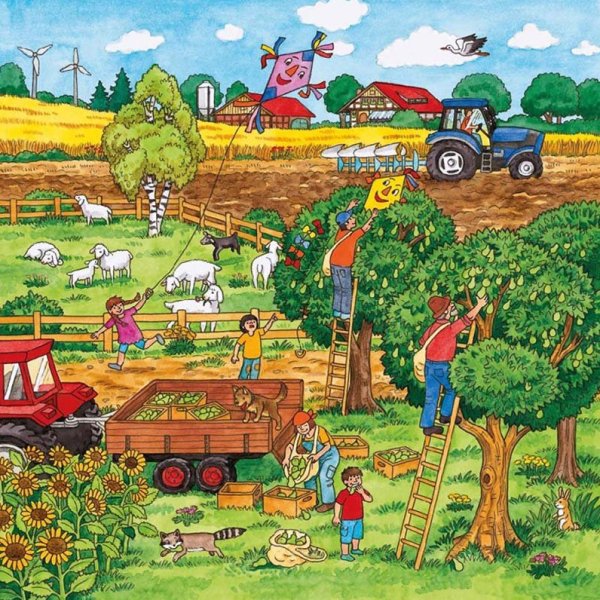 Сюжетная картина огород