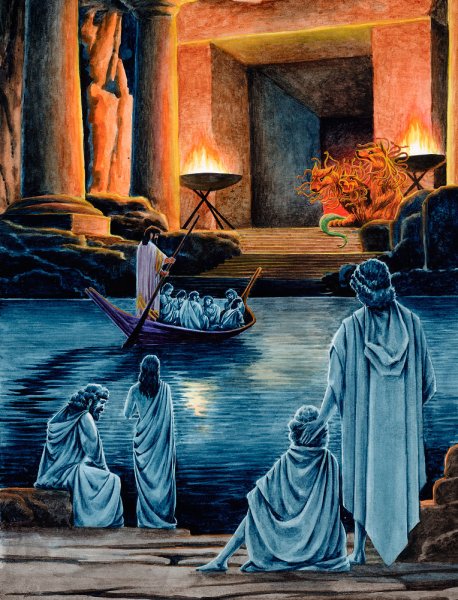 Харон Божественная комедия