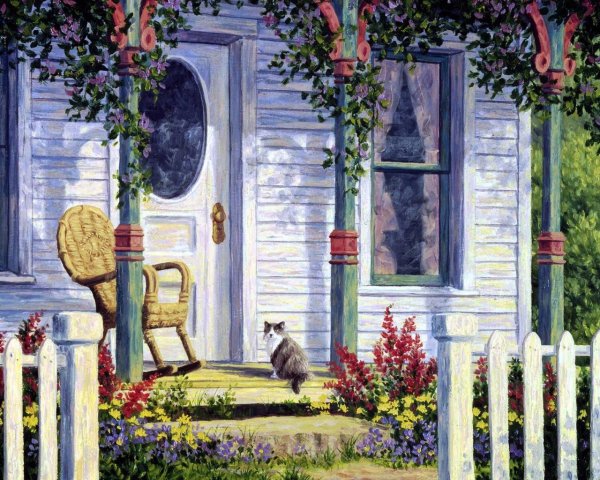 Валерий Артамонов художник картины деревня