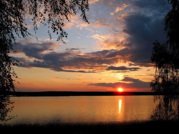 Лето река солнце