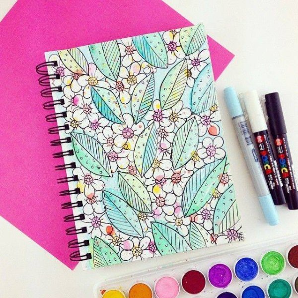 Красивые украшения для скетчбука