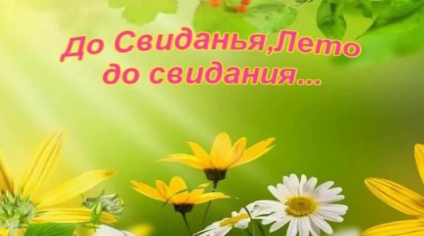До свидания лето