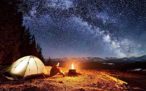 Кемпинг ночью