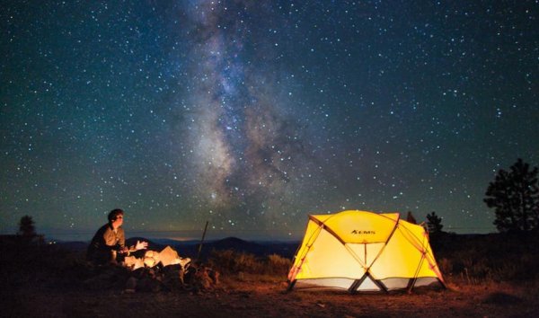 Палатка костер